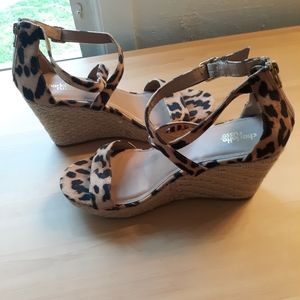 Charlotte Russe Cheetah Print Wedges